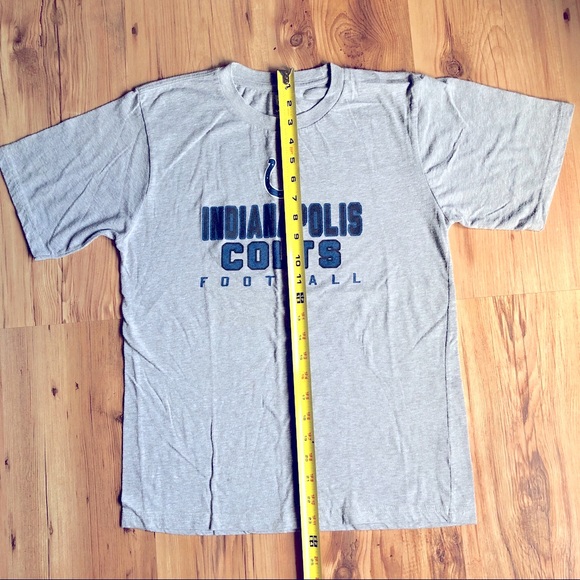 NFL Indianapolis Colts Tee Shirt Short Sleeve Gray Large 14/16 Boy’s - Picture 6 of 14